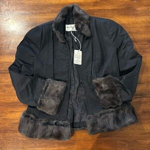 Jackie Rogers fur lines jacket NWT size 6/8
